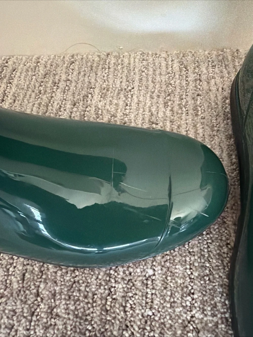UGG Sienna -Glossy Pine Green waterproof Rain Boots -size 7